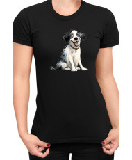 Дамска Тениска Funny Dogs Breeds Landseer