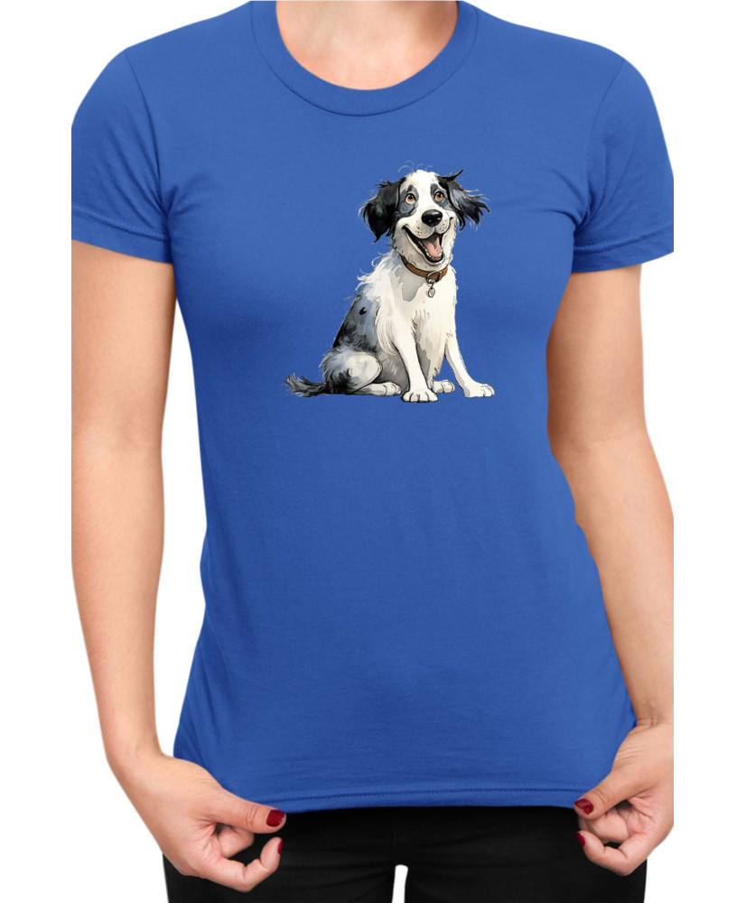 Дамска Тениска Funny Dogs Breeds Landseer