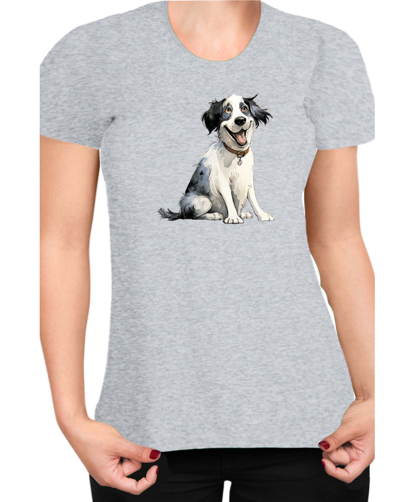 Дамска Тениска Funny Dogs Breeds Landseer