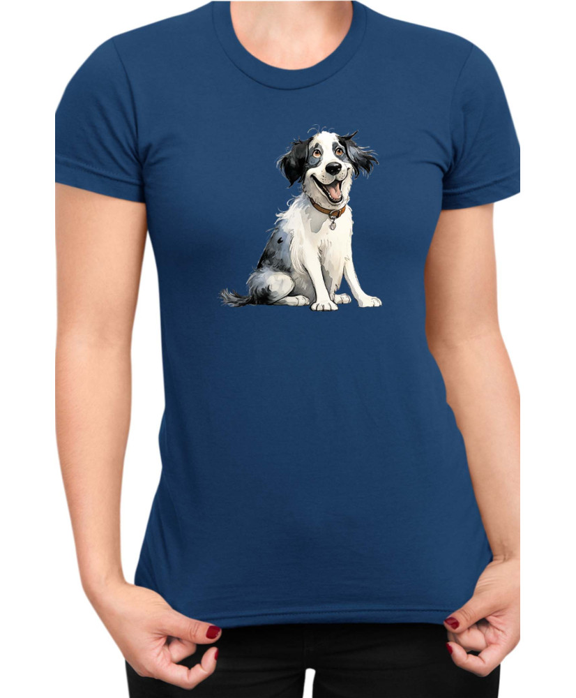 Дамска Тениска Funny Dogs Breeds Landseer