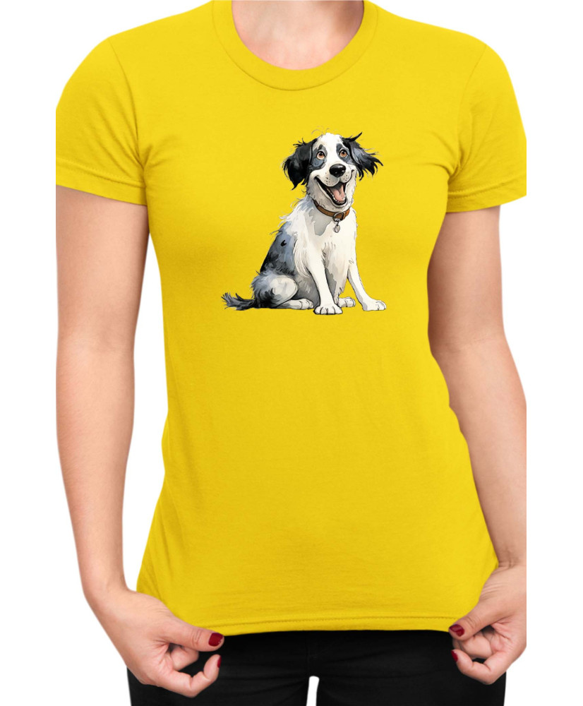 Дамска Тениска Funny Dogs Breeds Landseer