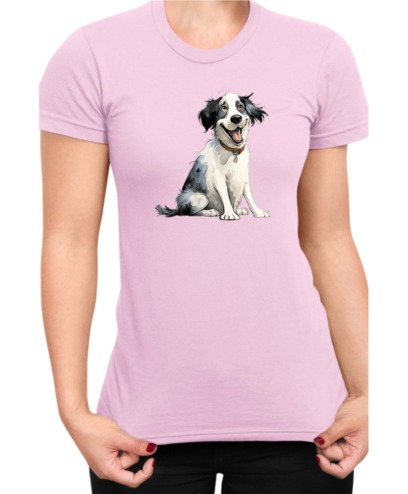 Дамска Тениска Funny Dogs Breeds Landseer