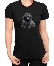 Дамска Тениска Funny Dogs Breeds Newfoundland