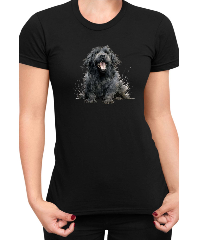 Дамска Тениска Funny Dogs Breeds Newfoundland