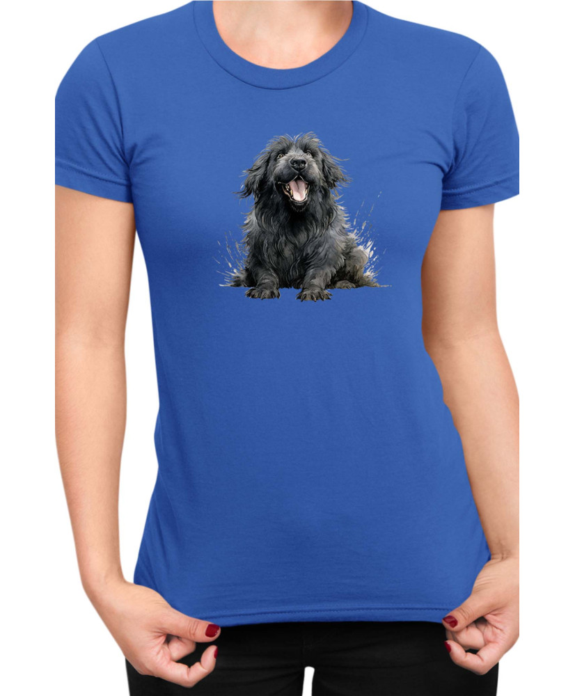 Дамска Тениска Funny Dogs Breeds Newfoundland Дамска Тениска Funny Dogs Breeds Newfoundland