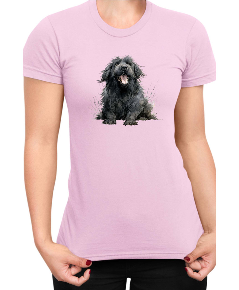 Дамска Тениска Funny Dogs Breeds Newfoundland