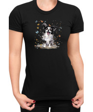 Дамска Тениска Funny Dogs Breeds Papillon