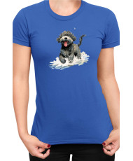 Дамска Тениска Funny Dogs Breeds Portugese Water Dog