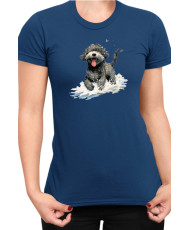 Дамска Тениска Funny Dogs Breeds Portugese Water Dog