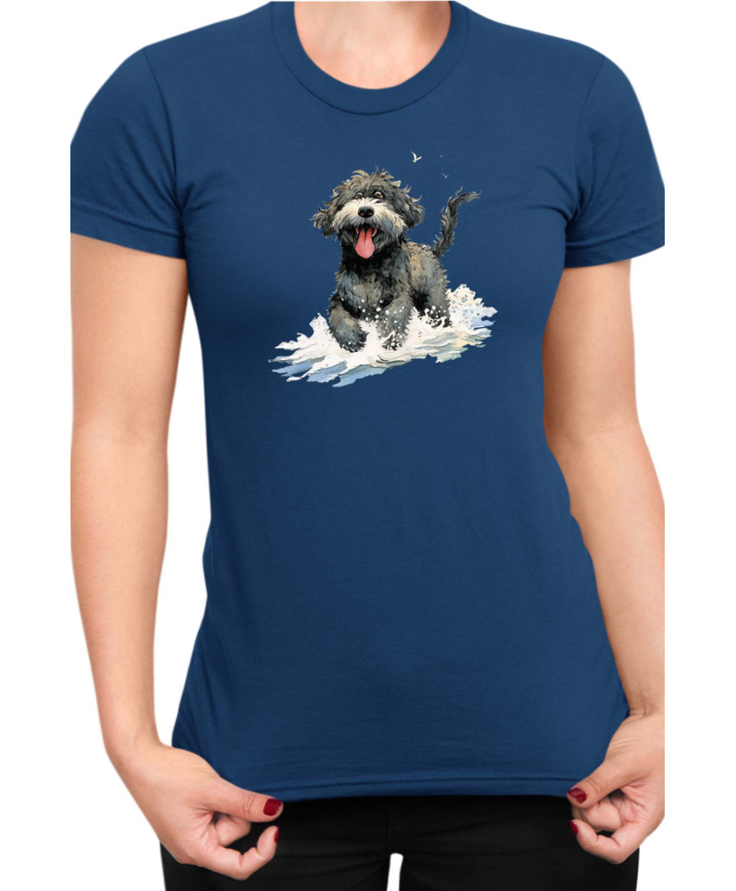 Дамска Тениска Funny Dogs Breeds Portugese Water Dog