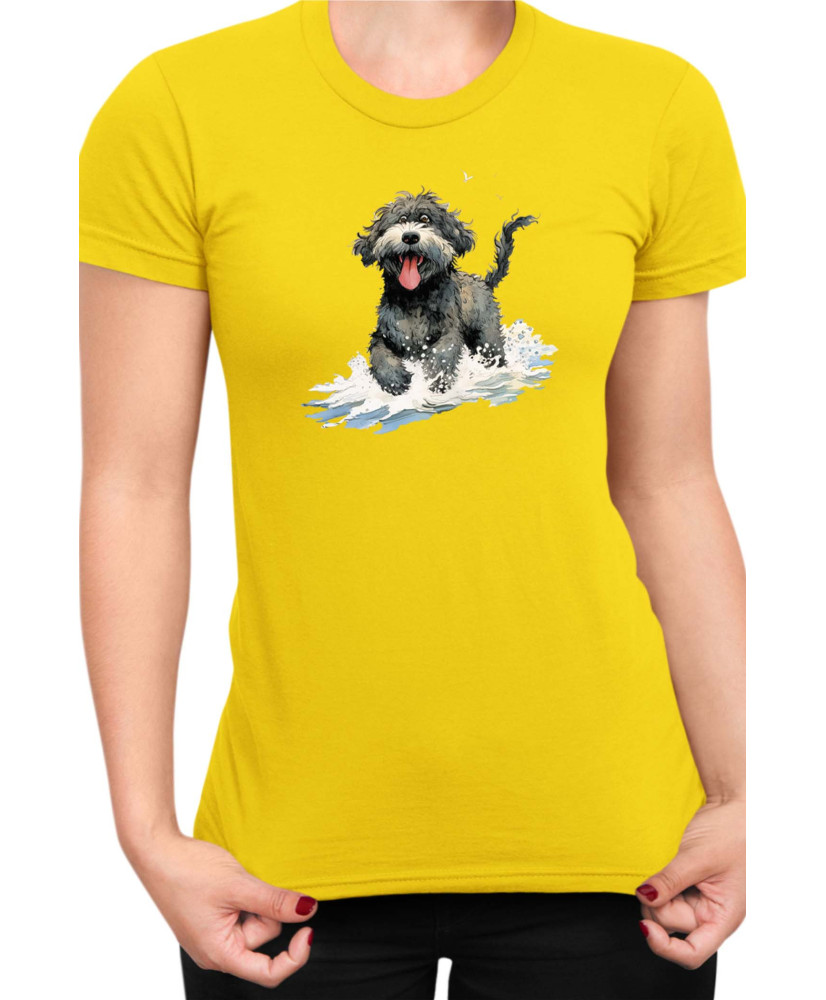 Дамска Тениска Funny Dogs Breeds Portugese Water Dog