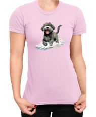 Дамска Тениска Funny Dogs Breeds Portugese Water Dog