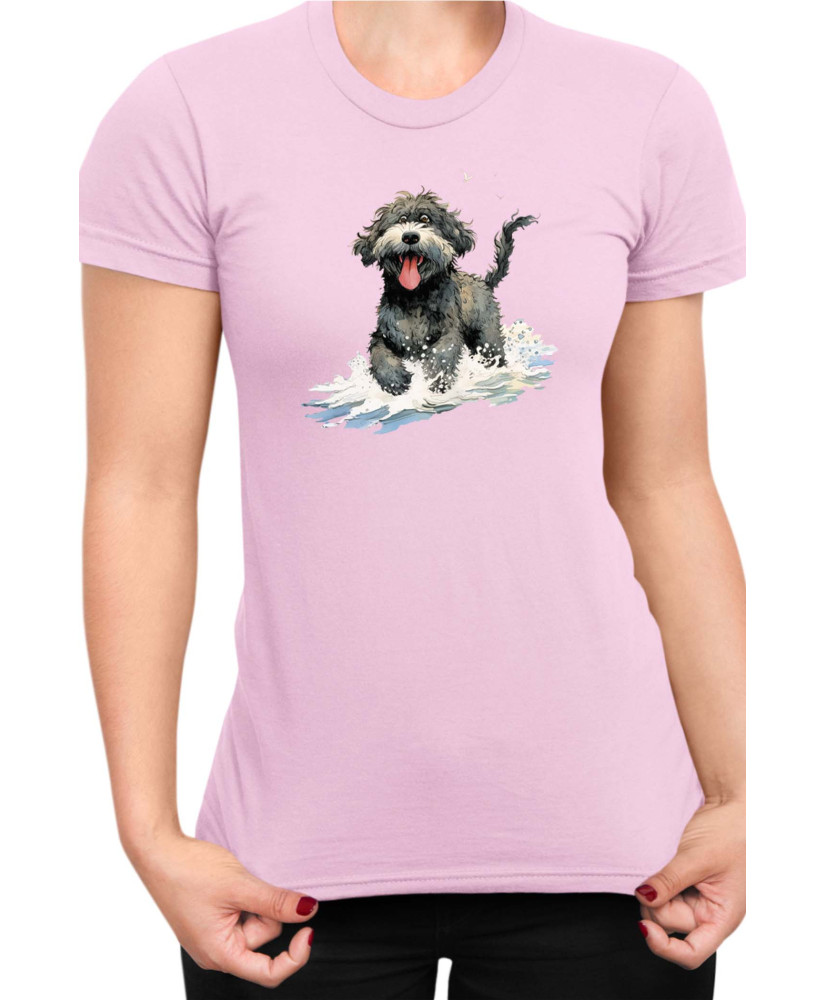 Дамска Тениска Funny Dogs Breeds Portugese Water Dog