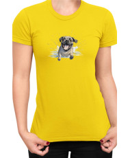 Дамска Тениска Funny Dogs Breeds Pug 01