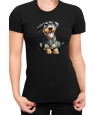 Дамска Тениска Funny Dogs Breeds Rottweiler