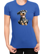 Дамска Тениска Funny Dogs Breeds Rottweiler