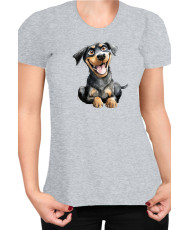 Дамска Тениска Funny Dogs Breeds Rottweiler