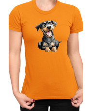Дамска Тениска Funny Dogs Breeds Rottweiler