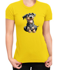 Дамска Тениска Funny Dogs Breeds Rottweiler
