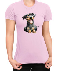 Дамска Тениска Funny Dogs Breeds Rottweiler