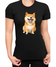 Дамска Тениска Funny Dogs Breeds Shiba Inu