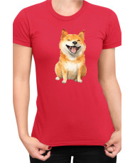 Дамска Тениска Funny Dogs Breeds Shiba Inu