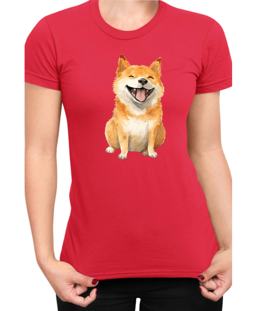 Дамска Тениска Funny Dogs Breeds Shiba Inu