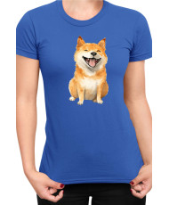 Дамска Тениска Funny Dogs Breeds Shiba Inu