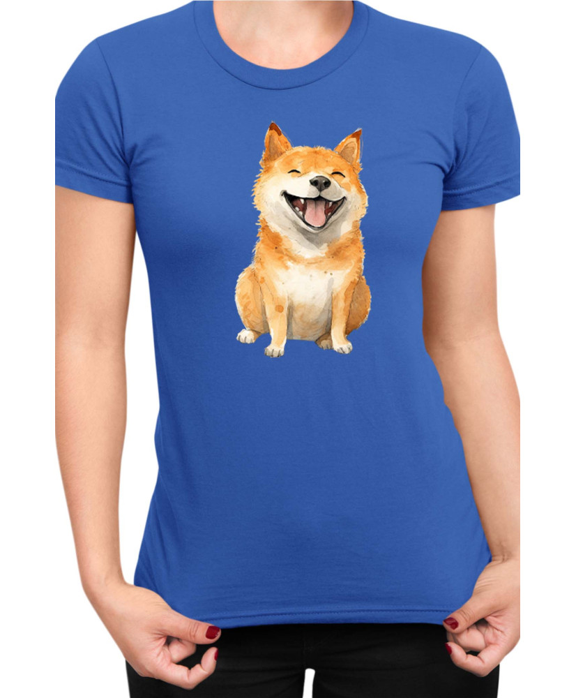 Дамска Тениска Funny Dogs Breeds Shiba Inu