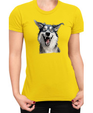 Дамска Тениска Funny Dogs Breeds Siberian Husky