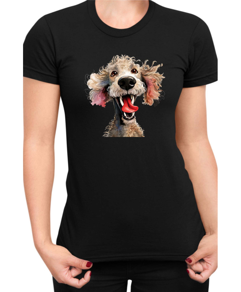 Дамска Тениска Funny Dogs Breeds Standard Poodle 01