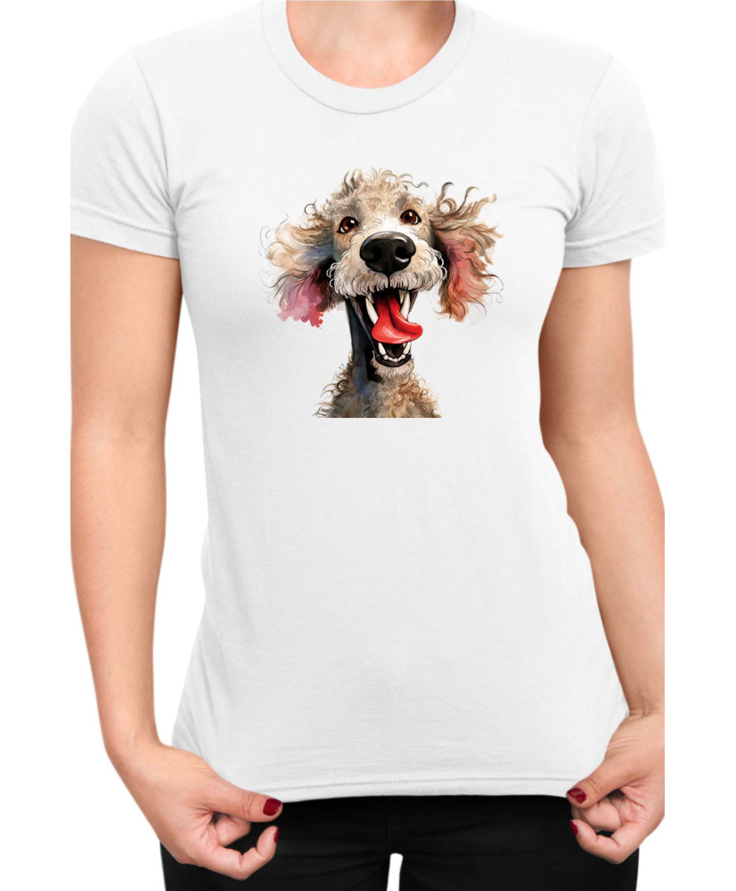 Дамска Тениска Funny Dogs Breeds Standard Poodle 01