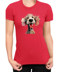Дамска Тениска Funny Dogs Breeds Standard Poodle 01