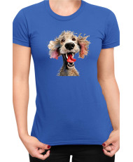 Дамска Тениска Funny Dogs Breeds Standard Poodle 01