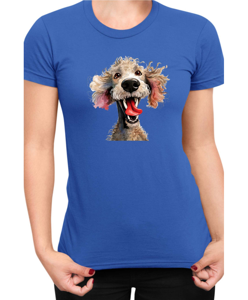 Дамска Тениска Funny Dogs Breeds Standard Poodle 01