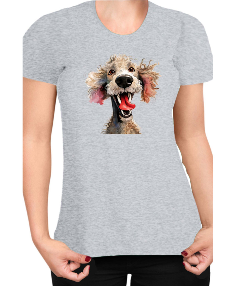 Дамска Тениска Funny Dogs Breeds Standard Poodle 01