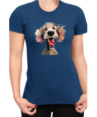 Дамска Тениска Funny Dogs Breeds Standard Poodle 01