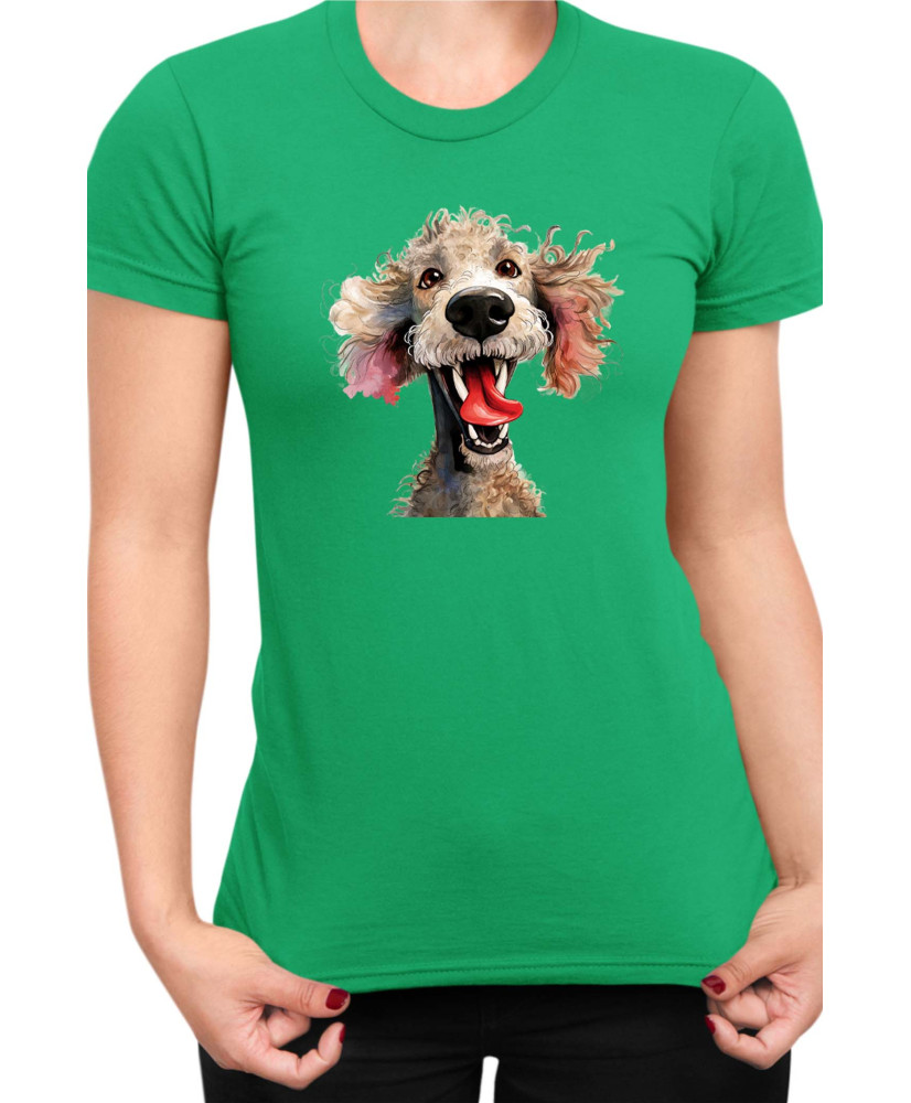 Дамска Тениска Funny Dogs Breeds Standard Poodle 01