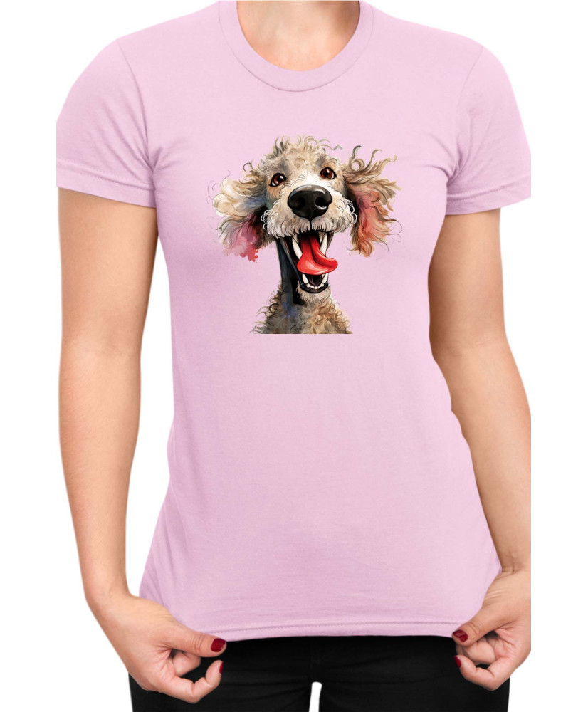 Дамска Тениска Funny Dogs Breeds Standard Poodle 01