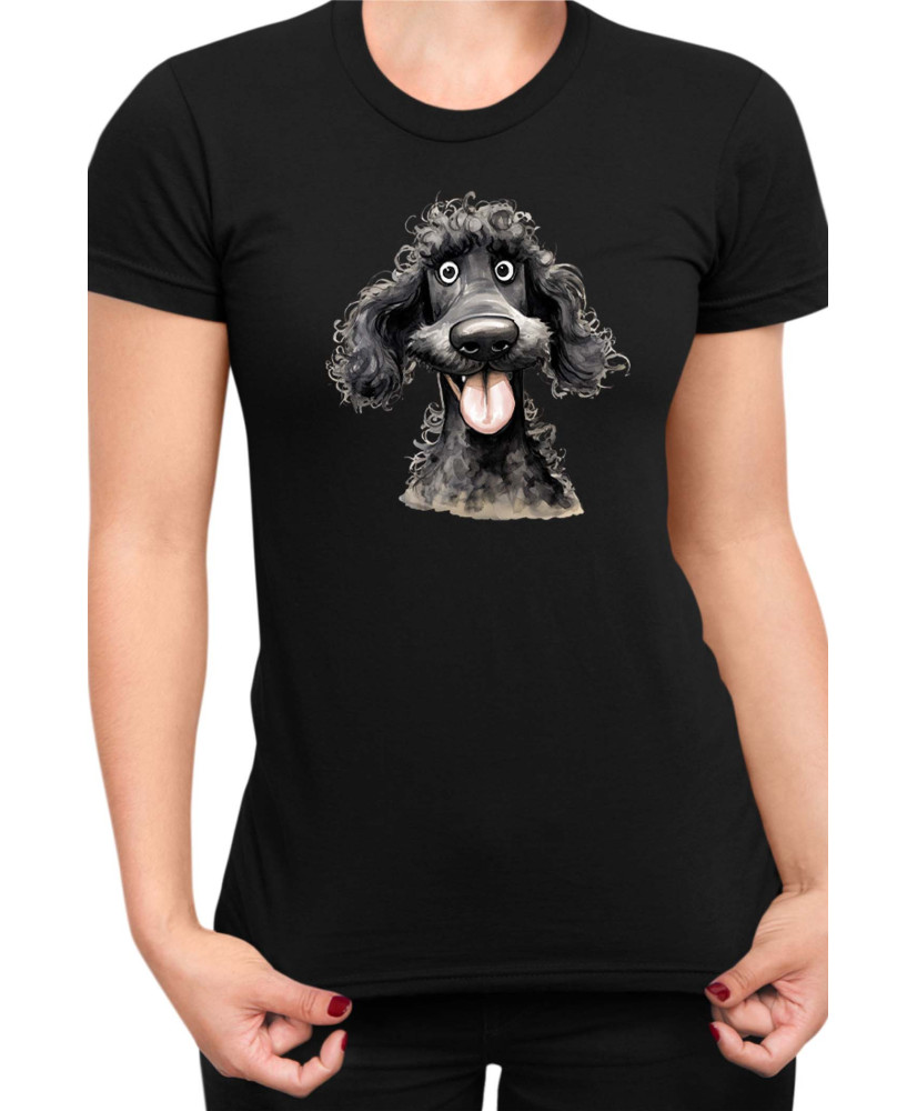 Дамска Тениска Funny Dogs Breeds Standard Poodle 02