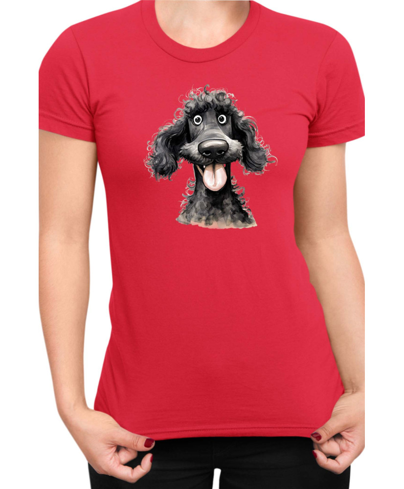 Дамска Тениска Funny Dogs Breeds Standard Poodle 02