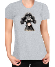 Дамска Тениска Funny Dogs Breeds Standard Poodle 02