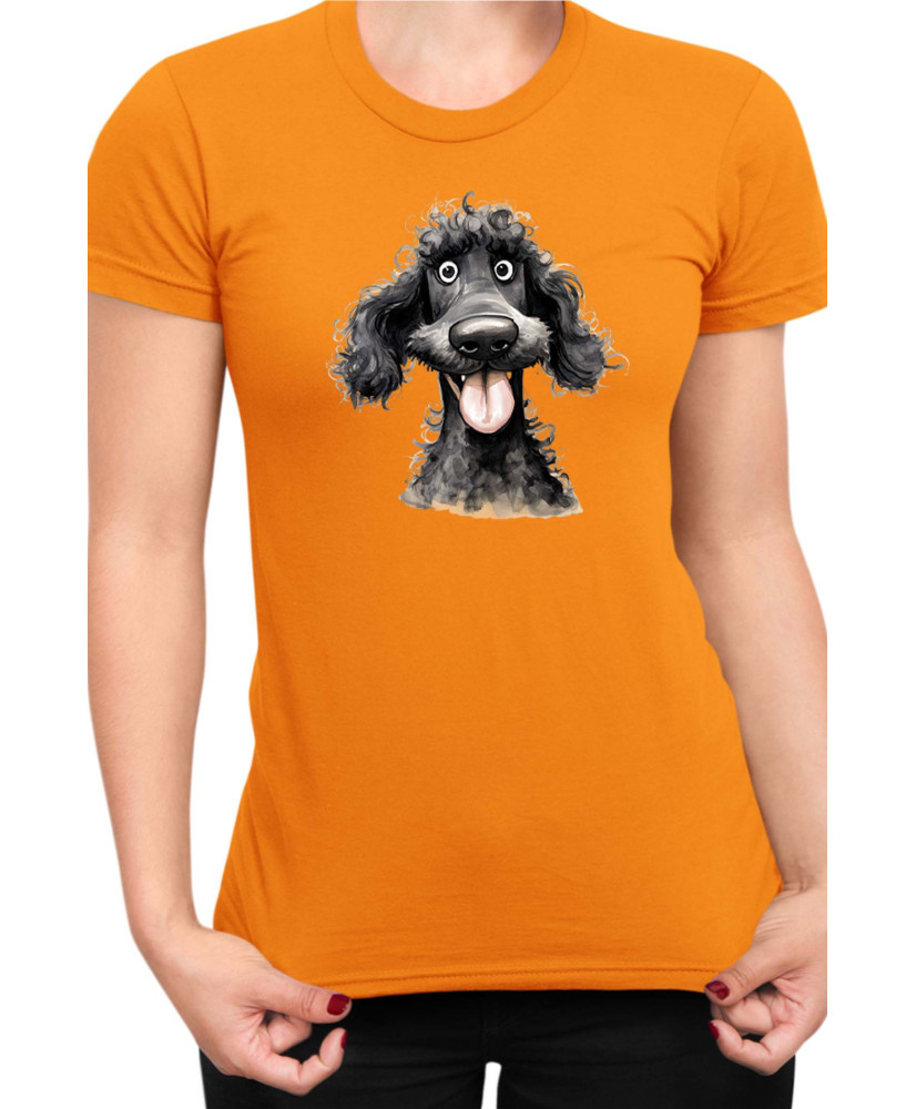 Дамска Тениска Funny Dogs Breeds Standard Poodle 02