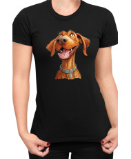 Дамска Тениска Funny Dogs Breeds Vizsla