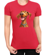 Дамска Тениска Funny Dogs Breeds Vizsla