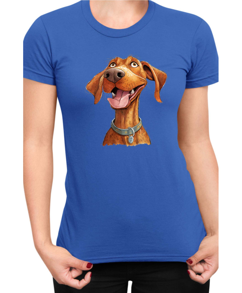 Дамска Тениска Funny Dogs Breeds Vizsla