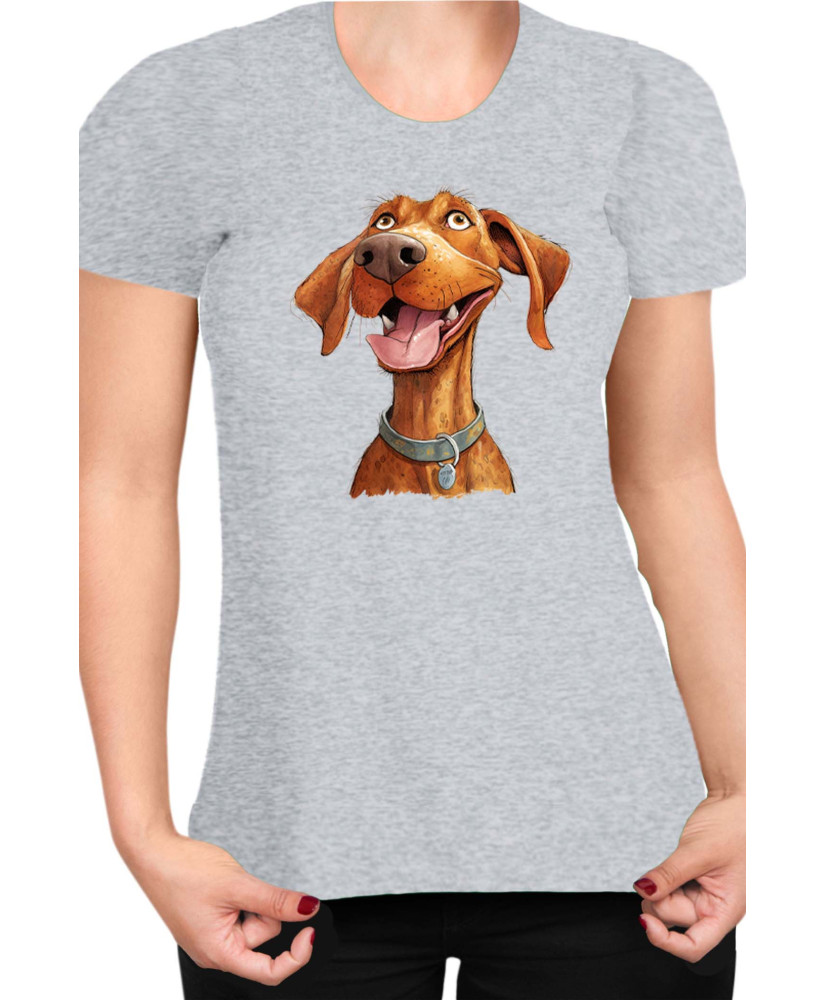 Дамска Тениска Funny Dogs Breeds Vizsla