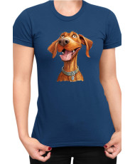 Дамска Тениска Funny Dogs Breeds Vizsla