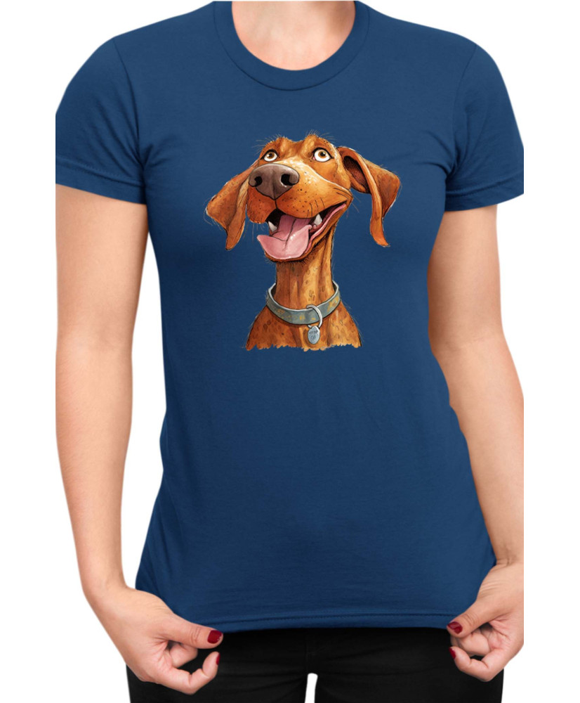 Дамска Тениска Funny Dogs Breeds Vizsla