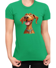 Дамска Тениска Funny Dogs Breeds Vizsla